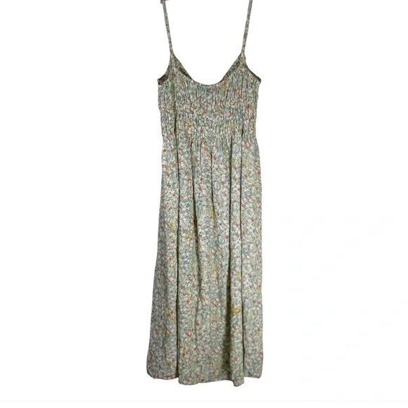 RAILS Green Floral Midi Dress Octavia Ditsy Crepe Strappy Size Small - Picture 4 of 11
